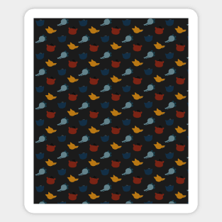 Night In The Woods Pattern Sticker